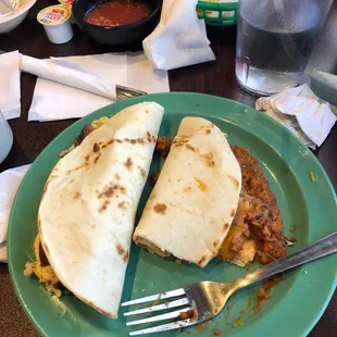 Breakfast tacos! Yum :)