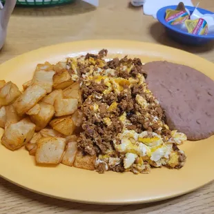 Chorizo and egg plate