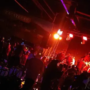 a crowd of people dancing