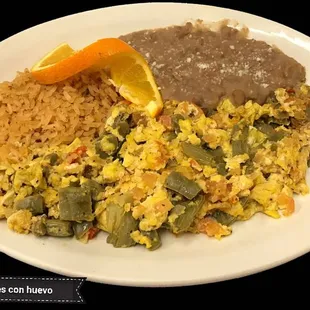 a plate of mexican food