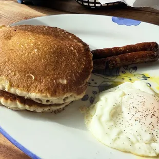 Breakfast. I ate one of the eggs and sausage though.