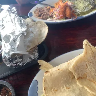 Tortillas with your enchiladas