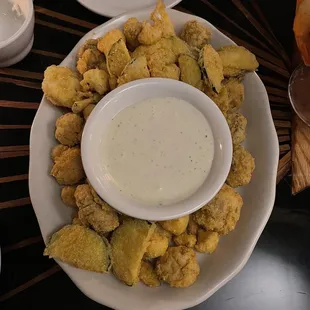 Fried veggie platter