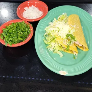 Two Chicken Tacos For $1.99 Each.