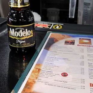 Negra Modelo.  Only $3.75.