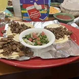 Steak tacos