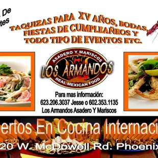 the menu of the restaurant