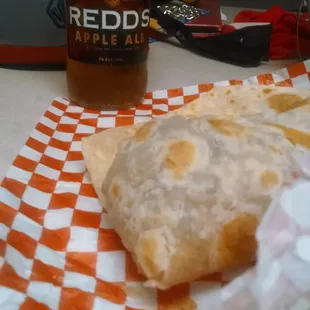 The burrito with some Redds