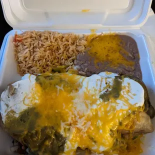 19. Chimichanga Combination Plate