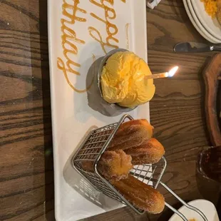 a plate of food on a table