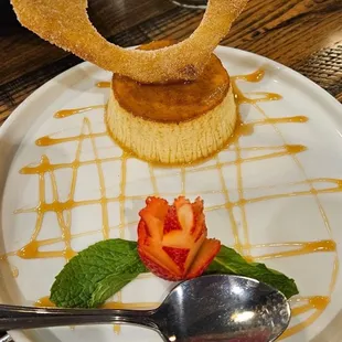 Delicious Flan not pictured scrumptious churros