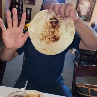 Homemade flour Tortillas