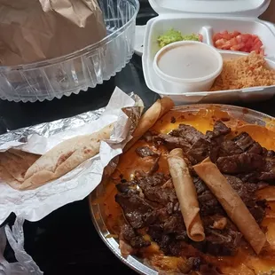 Botana for 2 persons beef fajita now called Fajita Combo.