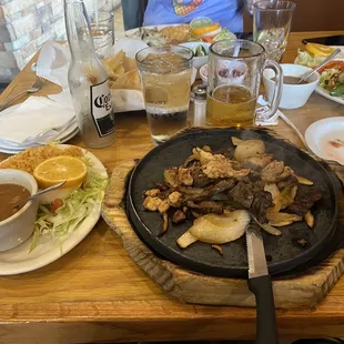 Sizzling combo fajitas