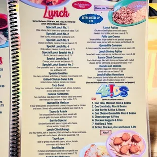 Lunch Menu