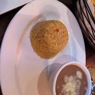 3. Enchilada, Rice and Beans Lunch