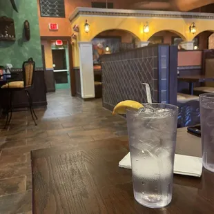 Inside restaurant.