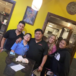 Friendly staff. Our new Amigos!