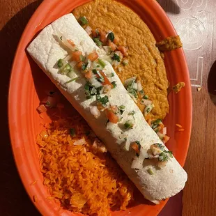 Burrito Norteno (no cheese)