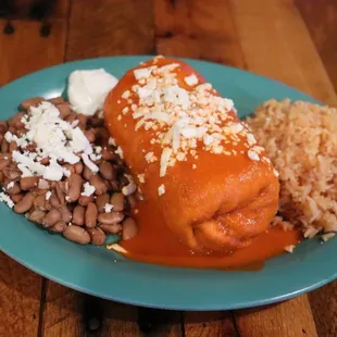  plate of mexican food