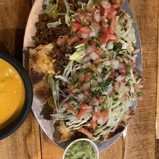 Double meat nachos without sour cream