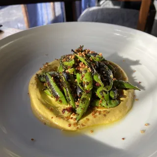 Charred Snap Pea