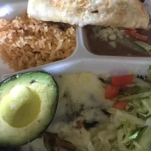 Steak smothered in cheese