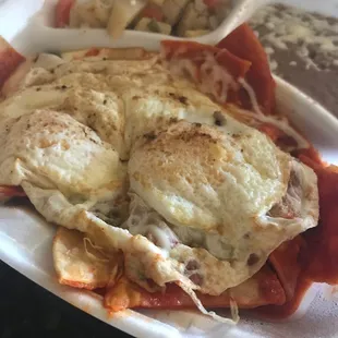 Chilaquiles and Eggs