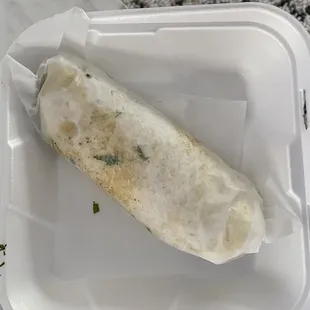 Asada burrito