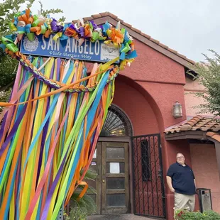 Outside front entrance