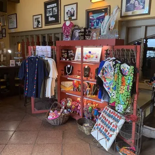 Little shopping corner in the restaurant