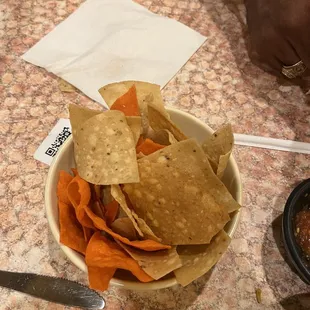 Stale chips 1.99 ea bowl. Second bowl was no better