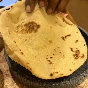 Yesterdays flour tortillas