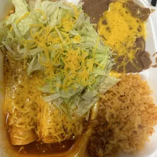 Chicken Enchiladas Combo