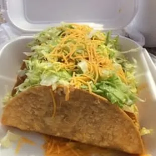 Shredded beef tacos