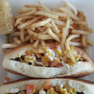 Hot Dogs (no cheese or onion as requested by me)