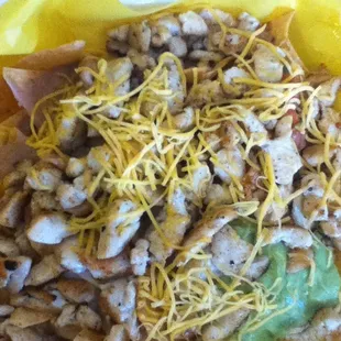 Pollo asado super nachos