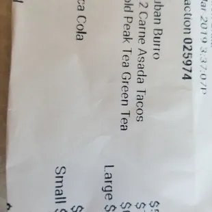 See how inexpensive this place has! And we walked out of there so full exclamation mark wonderful fresh food.