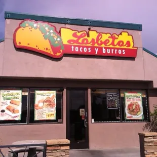 Front of the restaurant.