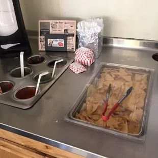 November 2015: new chips and salsa bar.