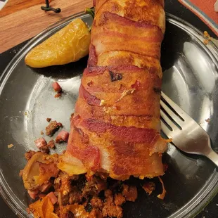 Bacon wrap burrito