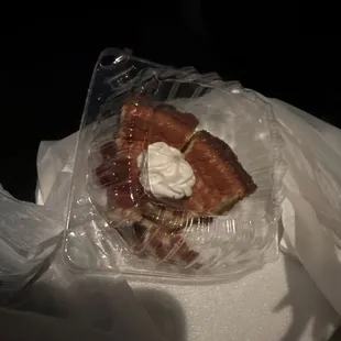 Supposedly this is cheesecake. It is not. It's freaking horrible. Whatever it is.