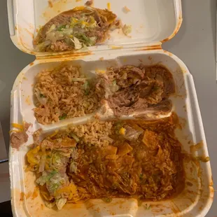 3/4 of a $7 combo plate