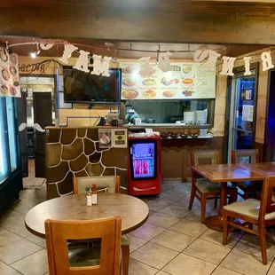 dining room and kitchen