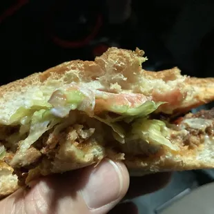 Al pastor torta (mainly bread)