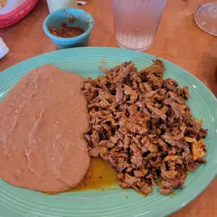 Chile Colorado with Double Beans no rice