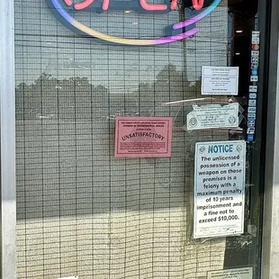 UNSATISFACTORY health rating from Williamson County.