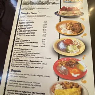 Breakfast menu part one!