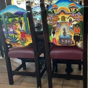 Beautiful chair backs. No two are the same.
