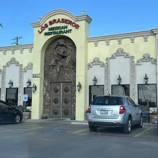 Outside front of restaurant